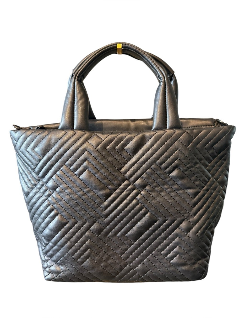 Karl Lagerfeld Paris Quilted Tote Bag with Logo Strap - Picture 4 of 9